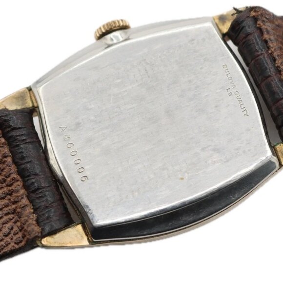 Vintage 27mm 1955 Bulova Men\'s Mechanical Wristwatch 10 BT USA Base Metal main image 6